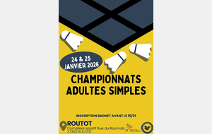 CHAMPIONNAT EURE SIMPLE ADULTES